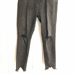 Black distressed target jeans